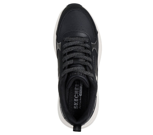Pantofi sport, dama, SKECHERS HAZEL - STUNNING YOU 177447-BLK negru, piele ecologica